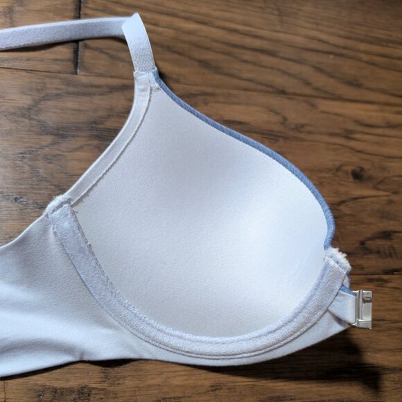 New aerie Perky Push Up demi bra blue size 32B - Picture 8 of 12